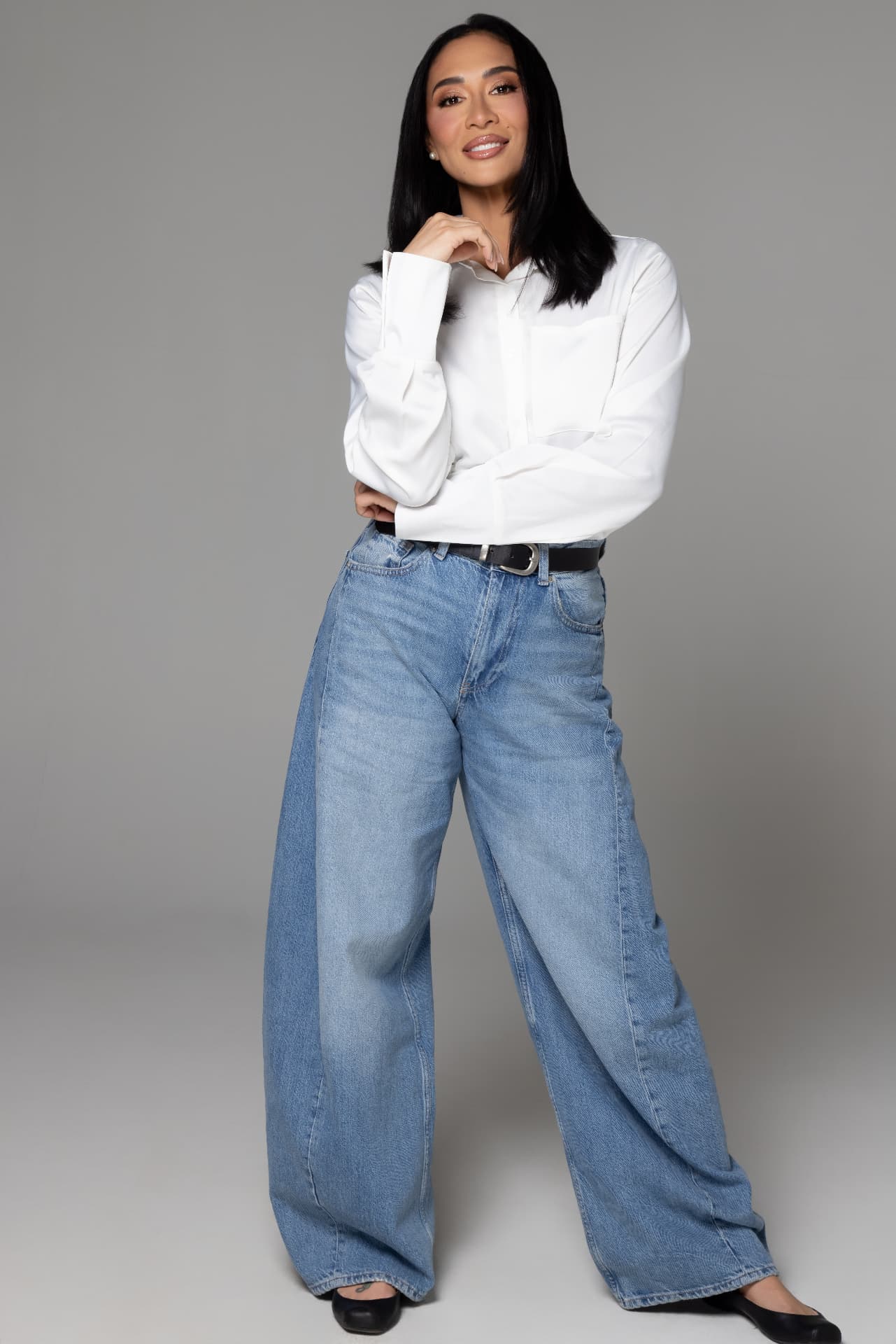 Full-length portrait of Dr. Sheena Kawamoto
